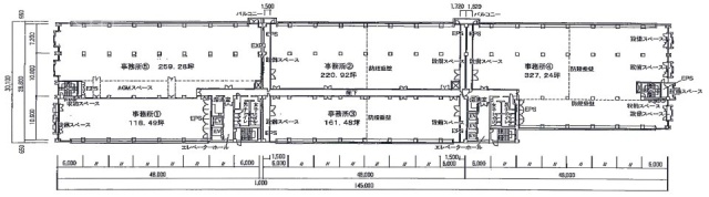 新宮(しんぐう)ビル3F 間取り図