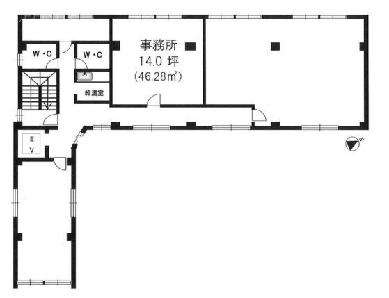 千代川ビルB 間取り図