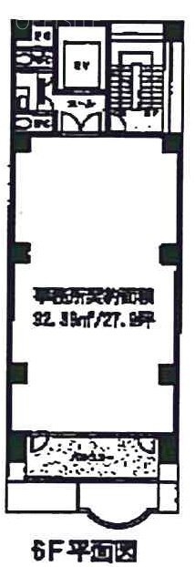 馬車道STビル6F 間取り図