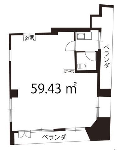 八重洲新宿御苑ビル5F 間取り図