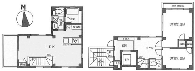 (仮)リーガルビル半蔵門5F-6F 間取り図