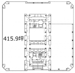 晴海アイランドトリトンスクエアオフィスタワーZ棟30F 間取り図