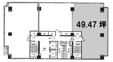 関内トーセイビルⅢ3F 間取り図