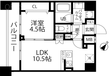 FRAMES AKASAKA1202 間取り図