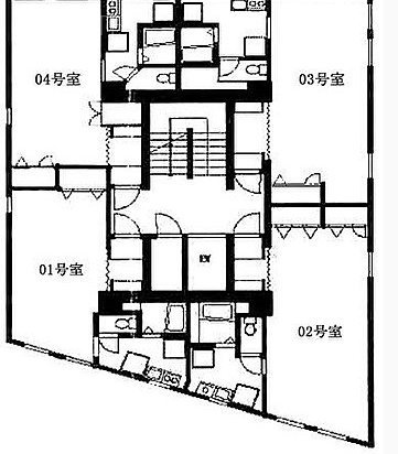 東京セントラル代々木701 間取り図