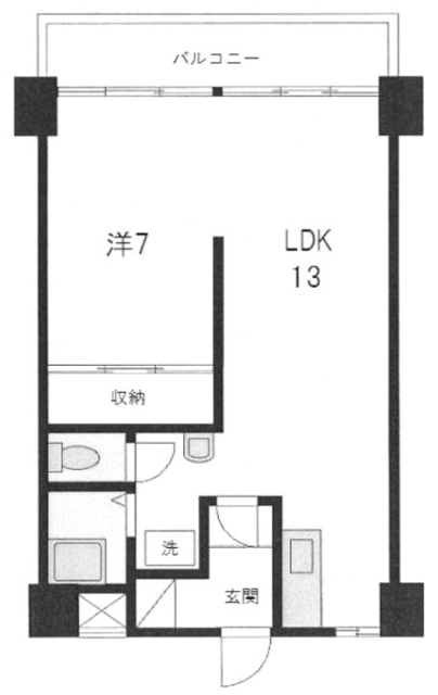 アベニュー高輪14F 間取り図