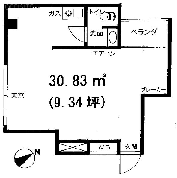 赤坂フローラビル603 間取り図