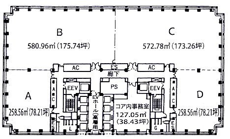 新宿モノリスA 間取り図