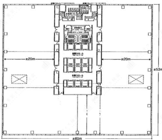 有明セントラルタワー15F 間取り図