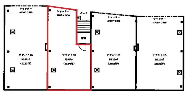 エキューラ神楽坂B 間取り図