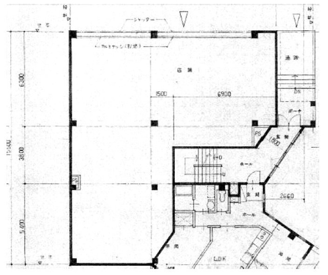 レヂデンス淡島1F 間取り図