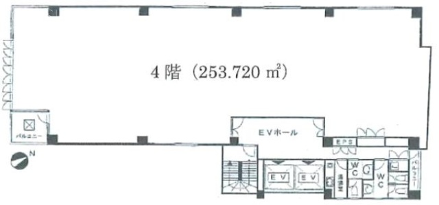 新宿第7葉山ビル4F 間取り図