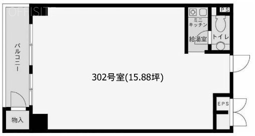 カルチェ恵比寿302 間取り図