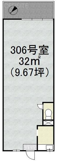 シャトーヒロ本館ビル306 間取り図