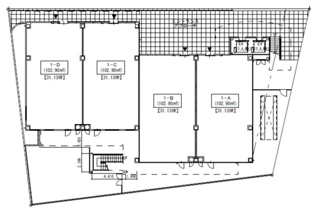 (仮)本川越駅前新築工事B 間取り図
