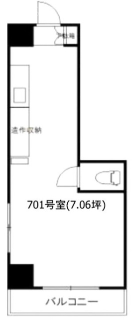 ビスハイム池袋701 間取り図
