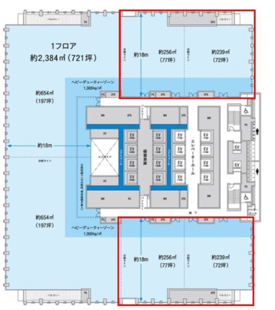 TODA BUILDING21F 間取り図