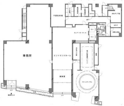 メトロシティ築地新富町ビル1F 間取り図