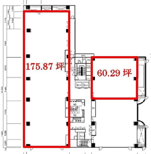 Daiwa赤坂ビル6F 間取り図