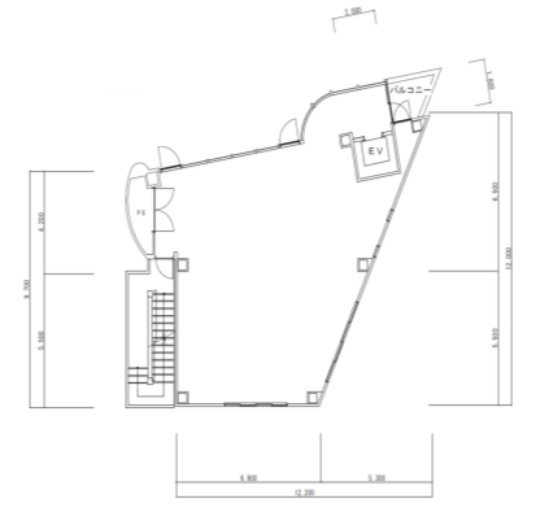共和ハーモテックビル2F 間取り図