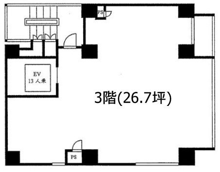 ブレステン西新宿3F 間取り図