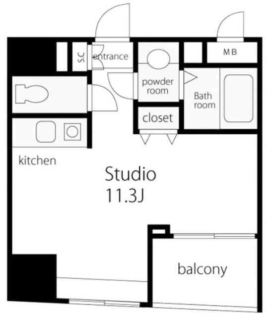 VORT銀座residence806 間取り図