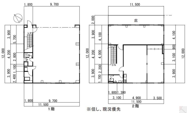 SK城南島ビル1F～2F 間取り図