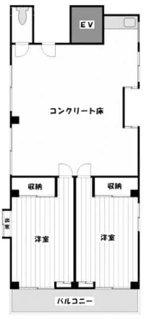 岡田ビル2F 間取り図