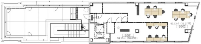 ミカン下北B街区 SYCL(3～5階)501 間取り図