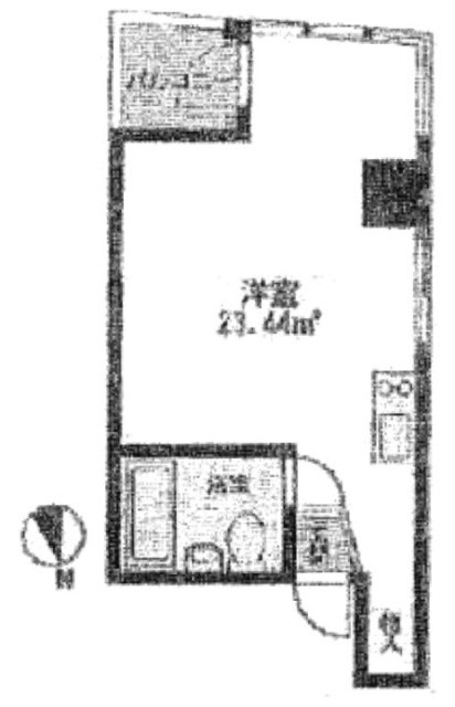 サンサーラ四谷3F 間取り図