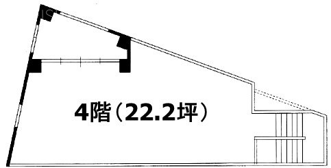 ABC亜米利加橋ビル4F 間取り図