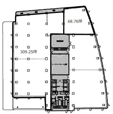 パシフィックマークス新宿パークサイド3F 間取り図