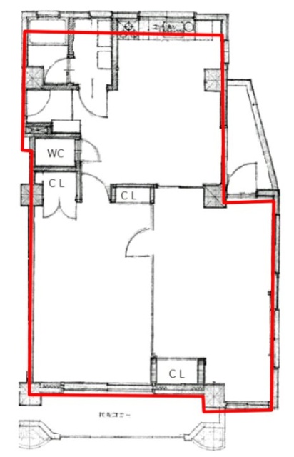 コスタレイ高田馬場203 間取り図