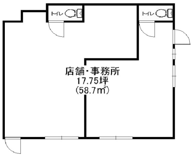 コーポ啓泉ビル1F 間取り図