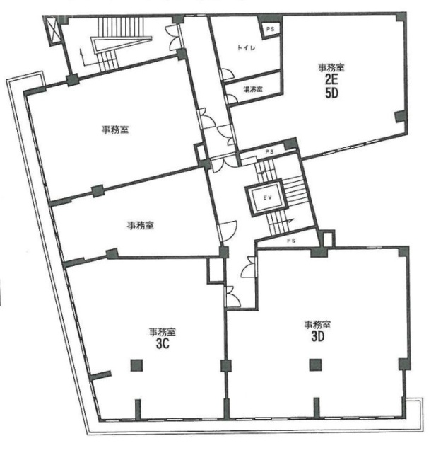 渋谷セントラルビル5D 間取り図
