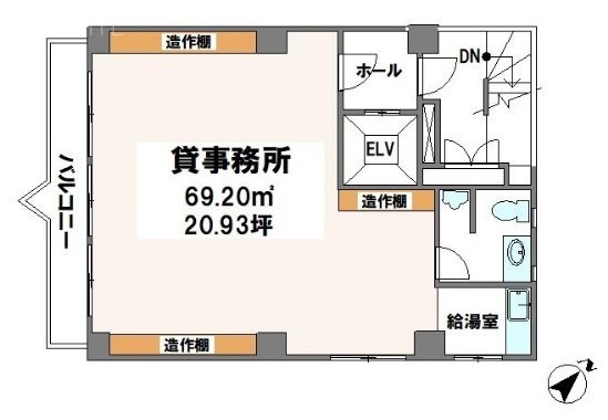 トレスビル3F 間取り図