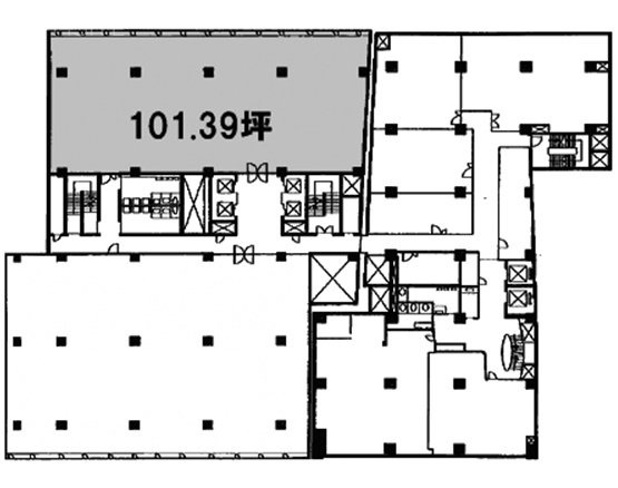 新虎ノ門実業会館(新館)3F 間取り図