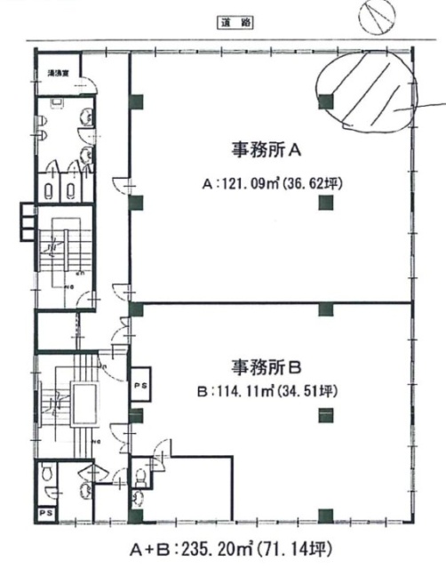 江戸川信販会館ビルA・B 間取り図