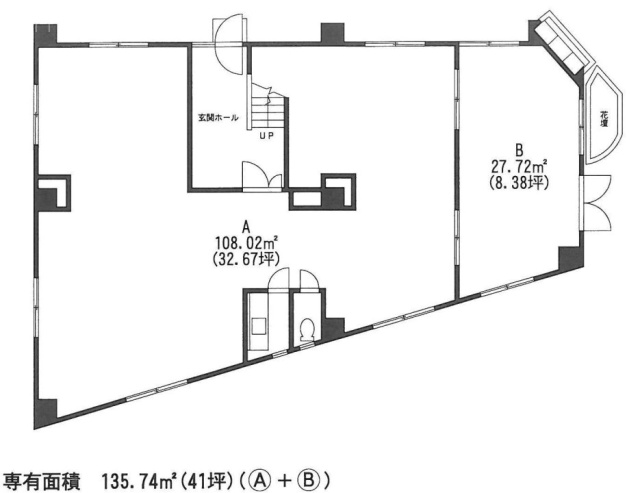 牧野(マンション大扇)ビル1F 間取り図