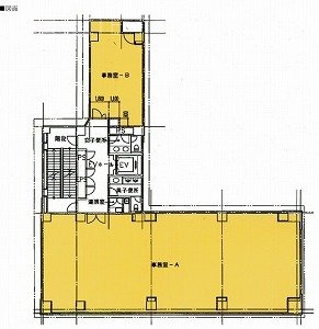 名鉄不動産竹橋ビル6F 間取り図