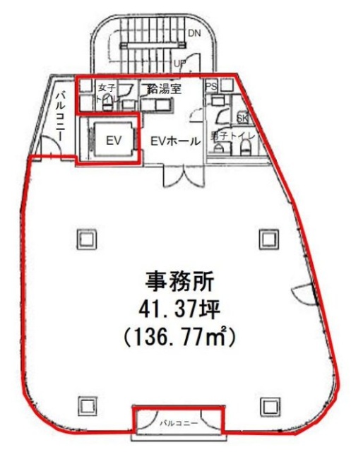 渋谷本町ビル9F 間取り図