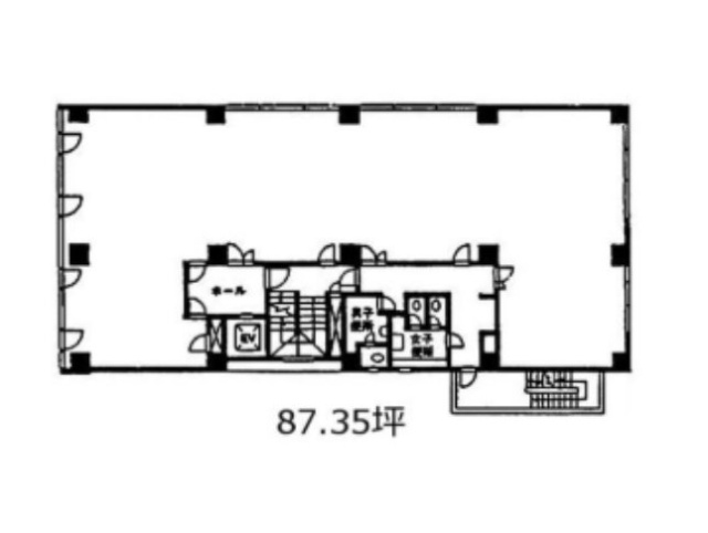 新宿JECビル6F 間取り図