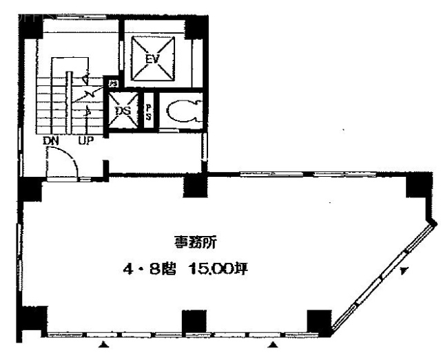 田辺ビル8F 間取り図