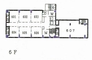 共同ビル銀座7丁目6F 間取り図