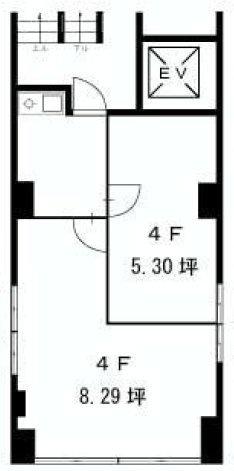 西川ビル4F 間取り図