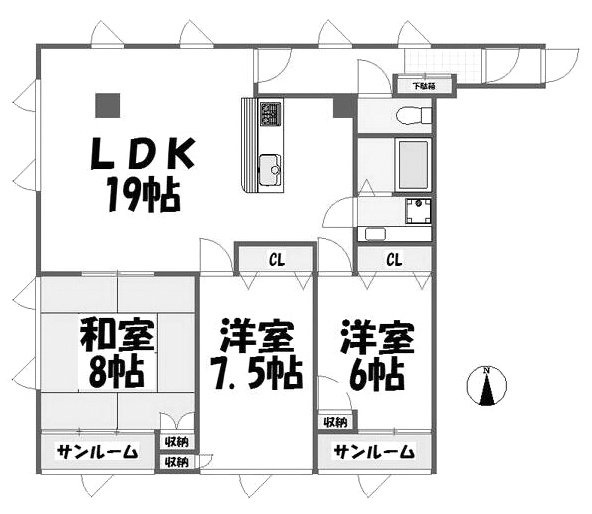 アーバンスペース502 間取り図