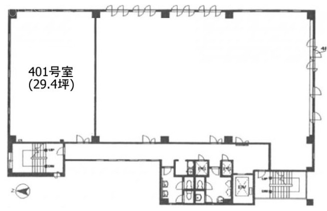 アーベインSTK栄町(天幸61)401 間取り図