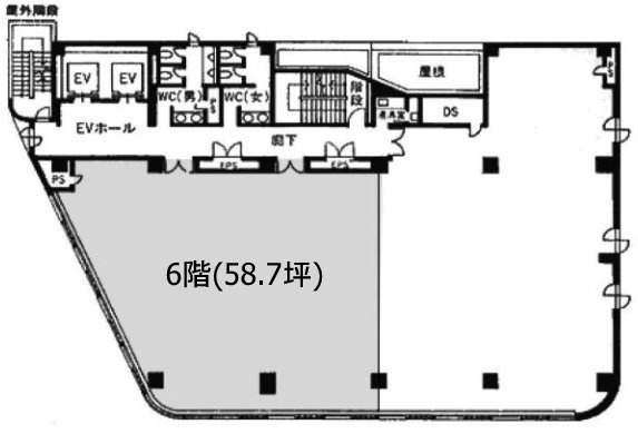 南品川Jビル6F 間取り図