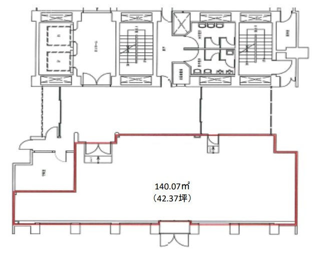 茅場町1丁目平和ビル1F 間取り図