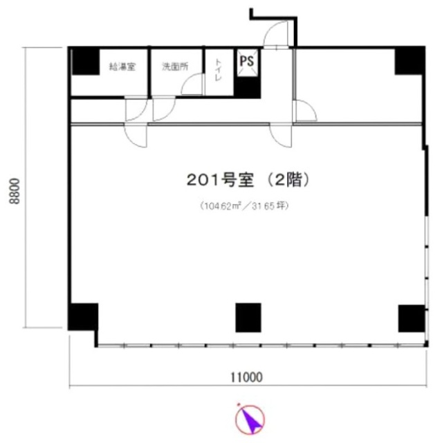 朝日西五反田マンション201 間取り図